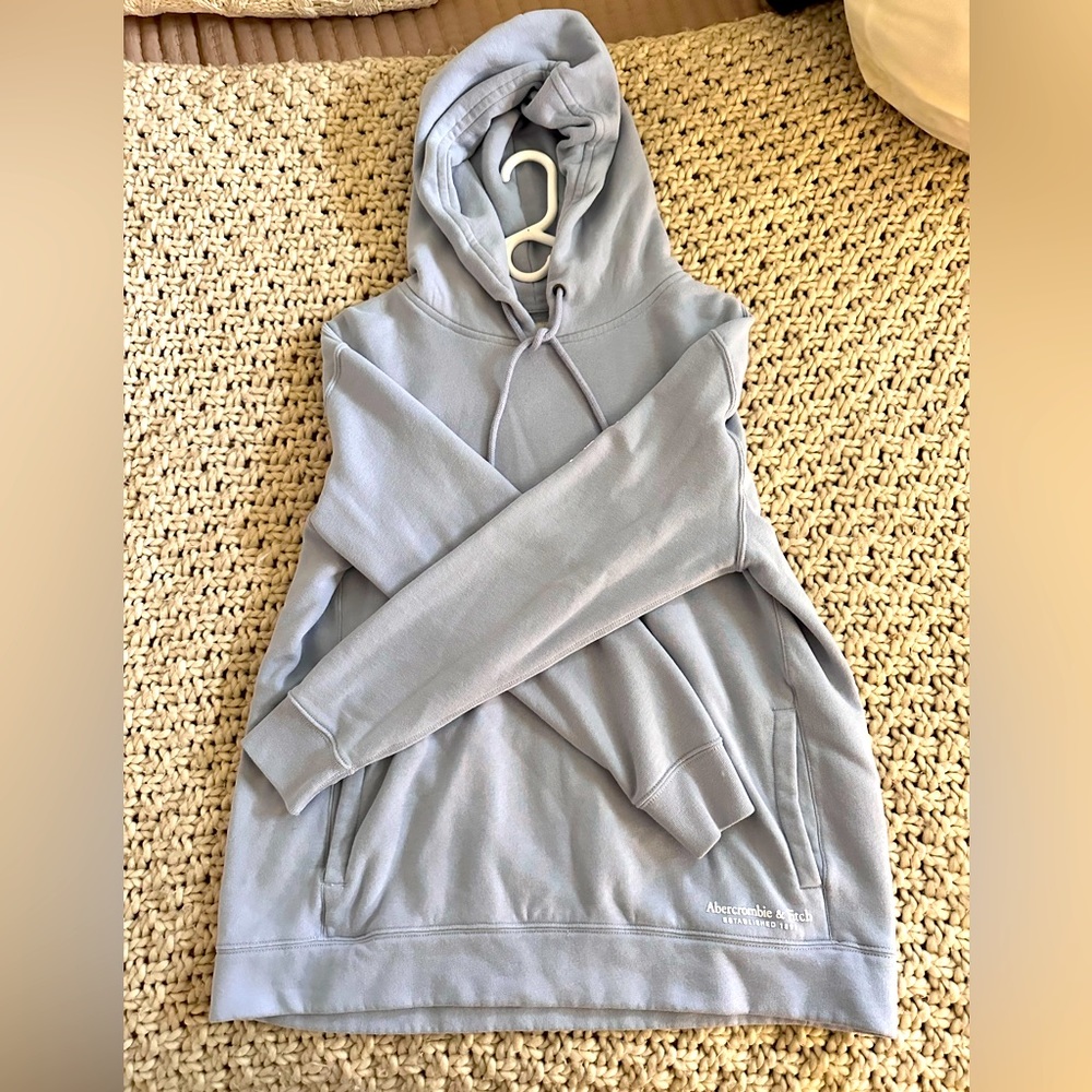 Abercrombie & Fitch Baby Blue Oversized Hoodie